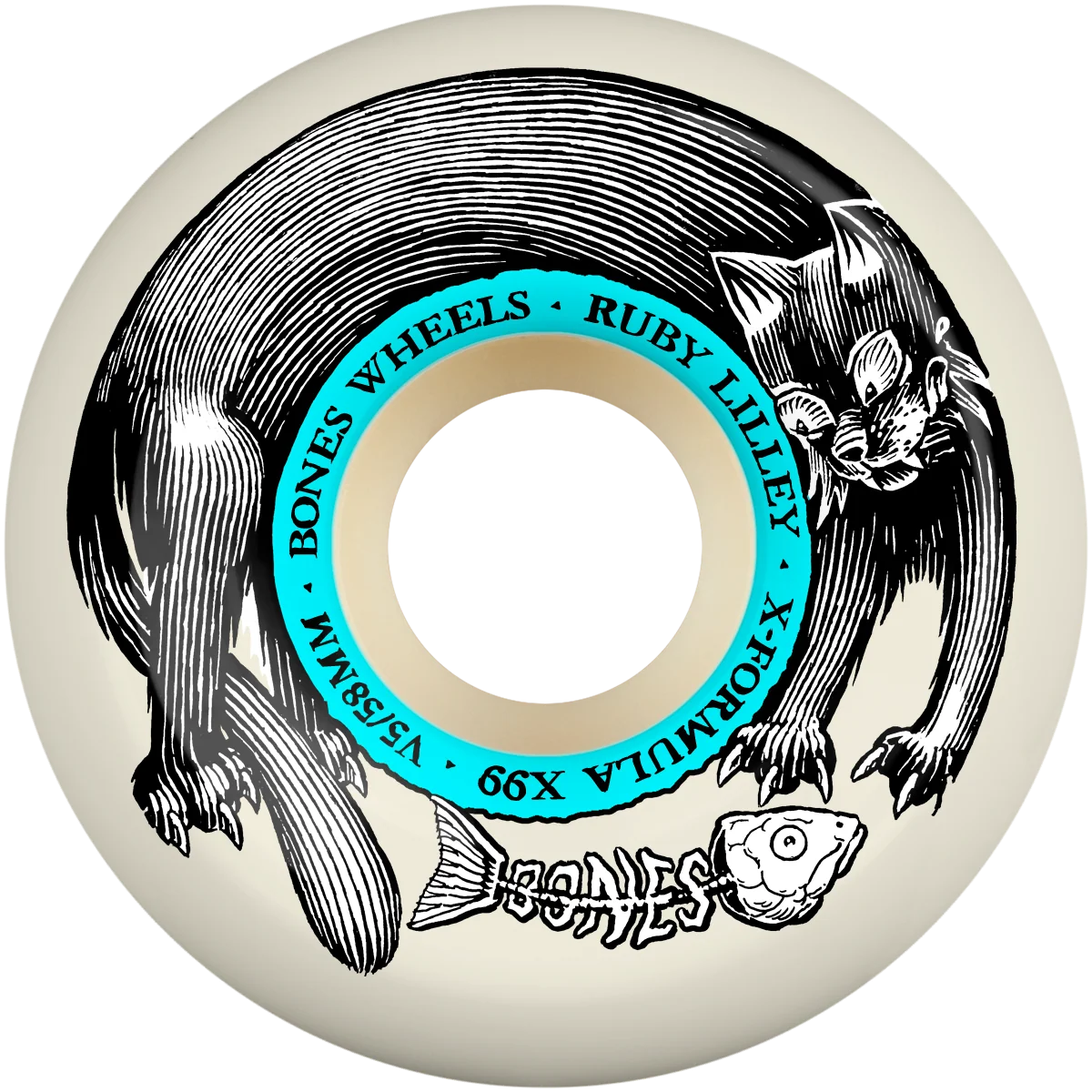 BONES WHEELS - XF RUBEY LILLEY CAT V5 SIDECUTS 99A (58)