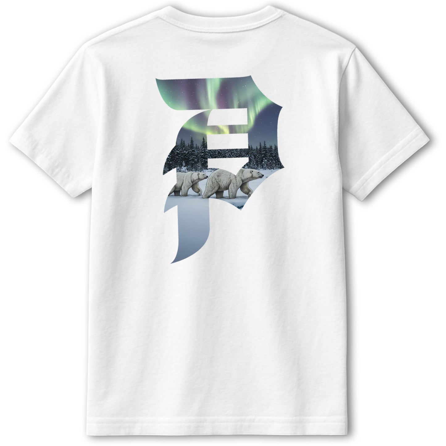 Primitive x Mehrathon Northern Lights White Tee