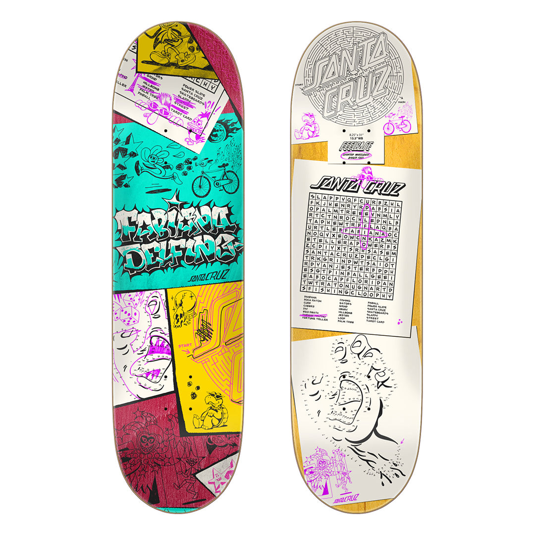 CRUZ FEELBASE DECK - DELFINO SCRIBBLE 8.25" x 31"
