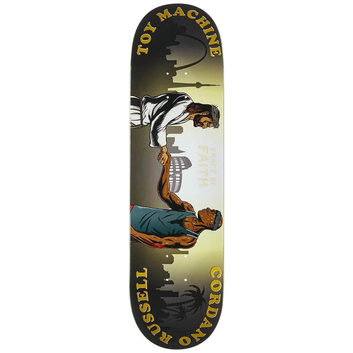 TOY MACHINE - RUSSELL SKATE BY FAITH DECK (8.5)